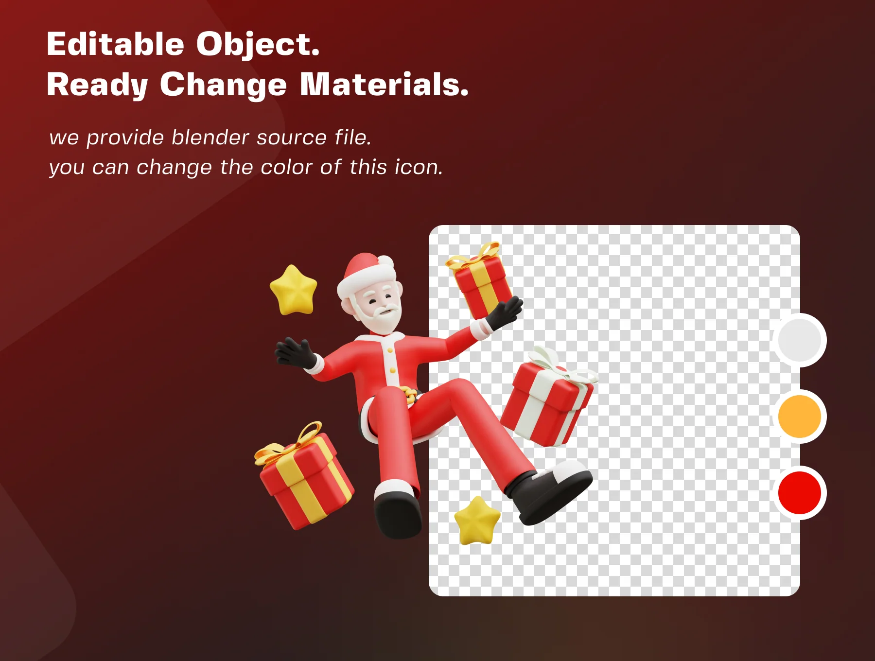 Santa Claus 3D Icon Pack 4