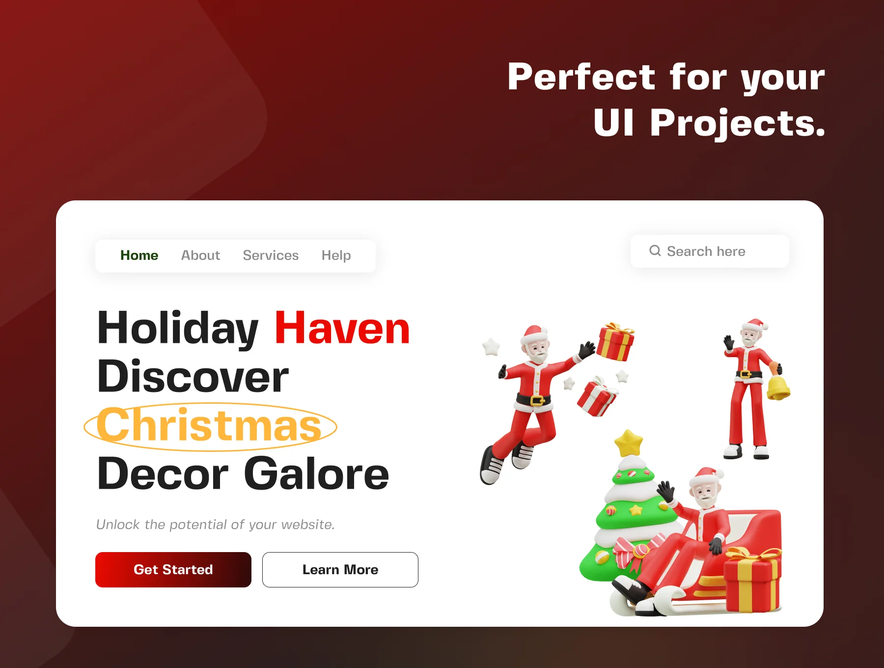 Santa Claus 3D Icon Pack 6