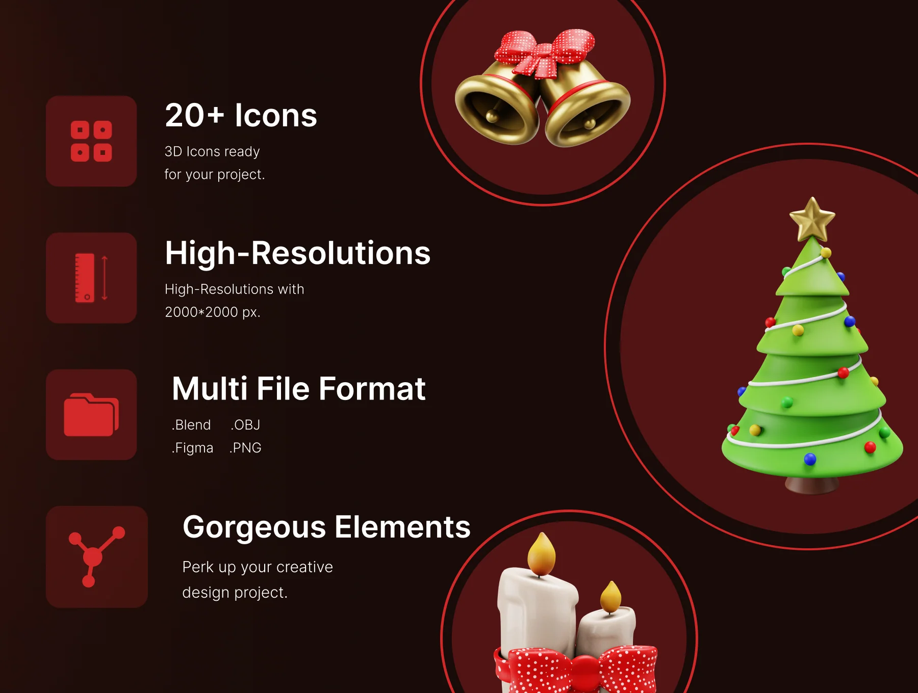 Santa V2 3D - Christmas 3D Models 2