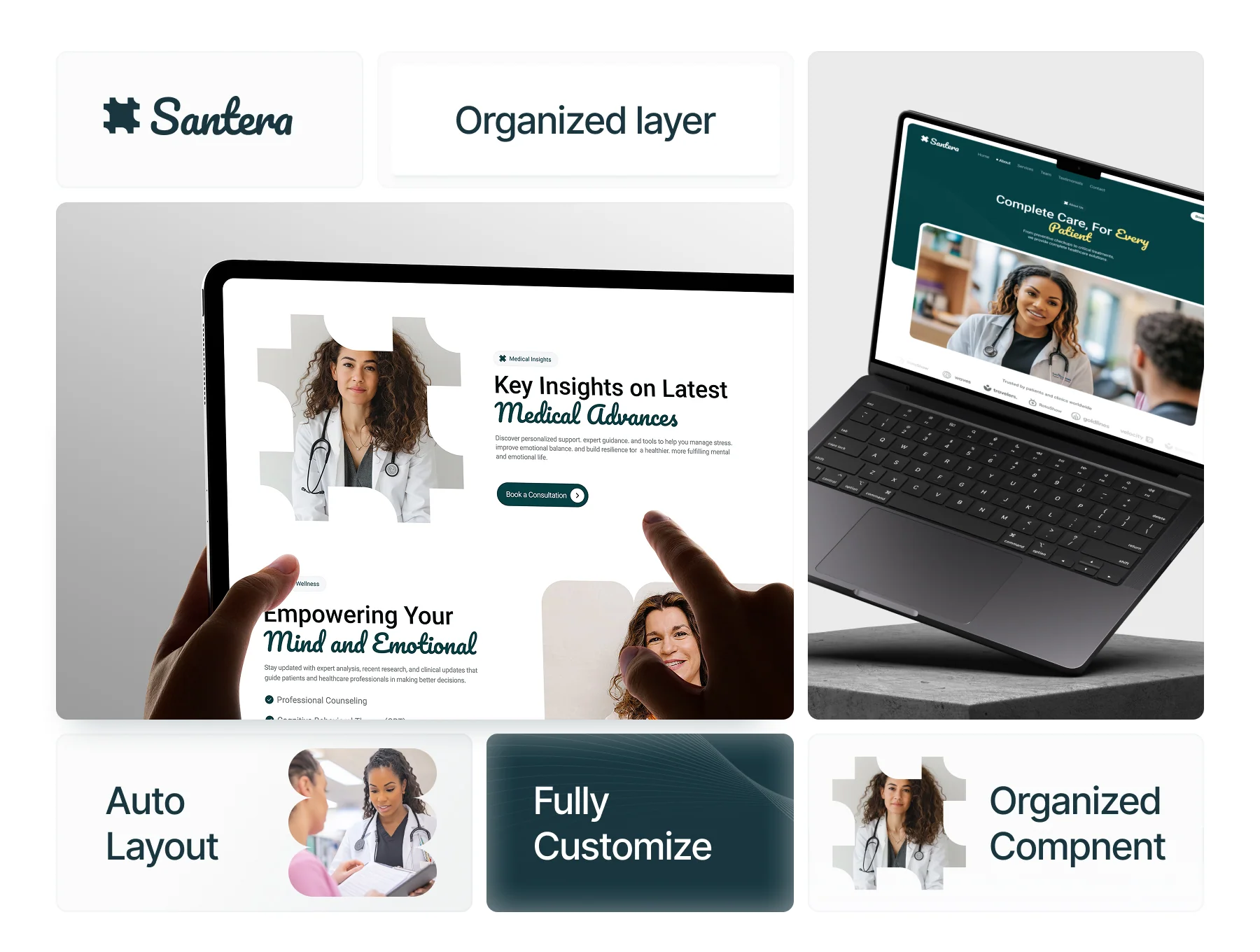Santera - Medical & Health Care Website Design 2