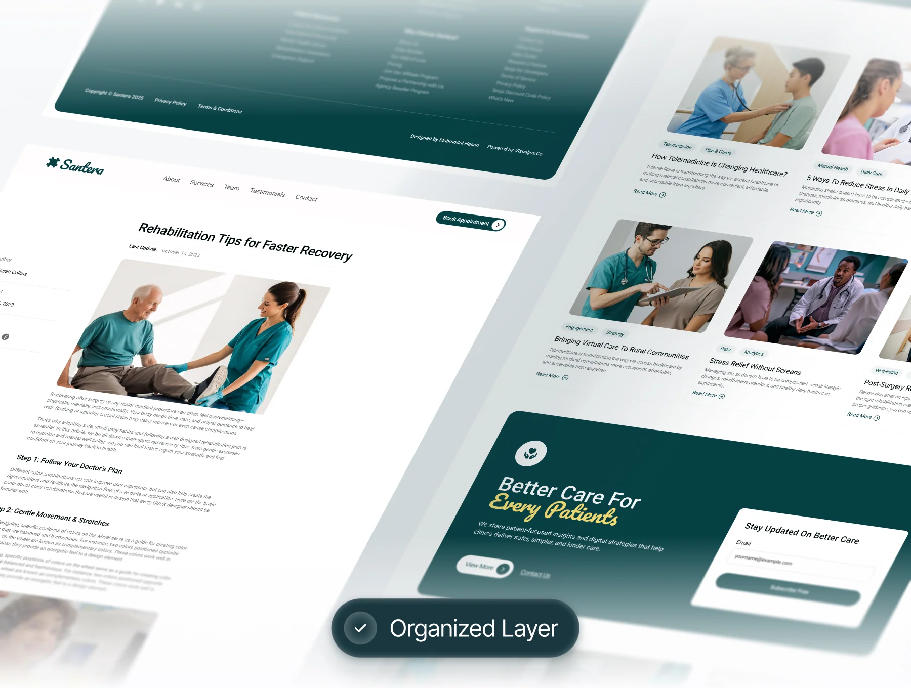 Santera - Medical & Health Care Website Design 4