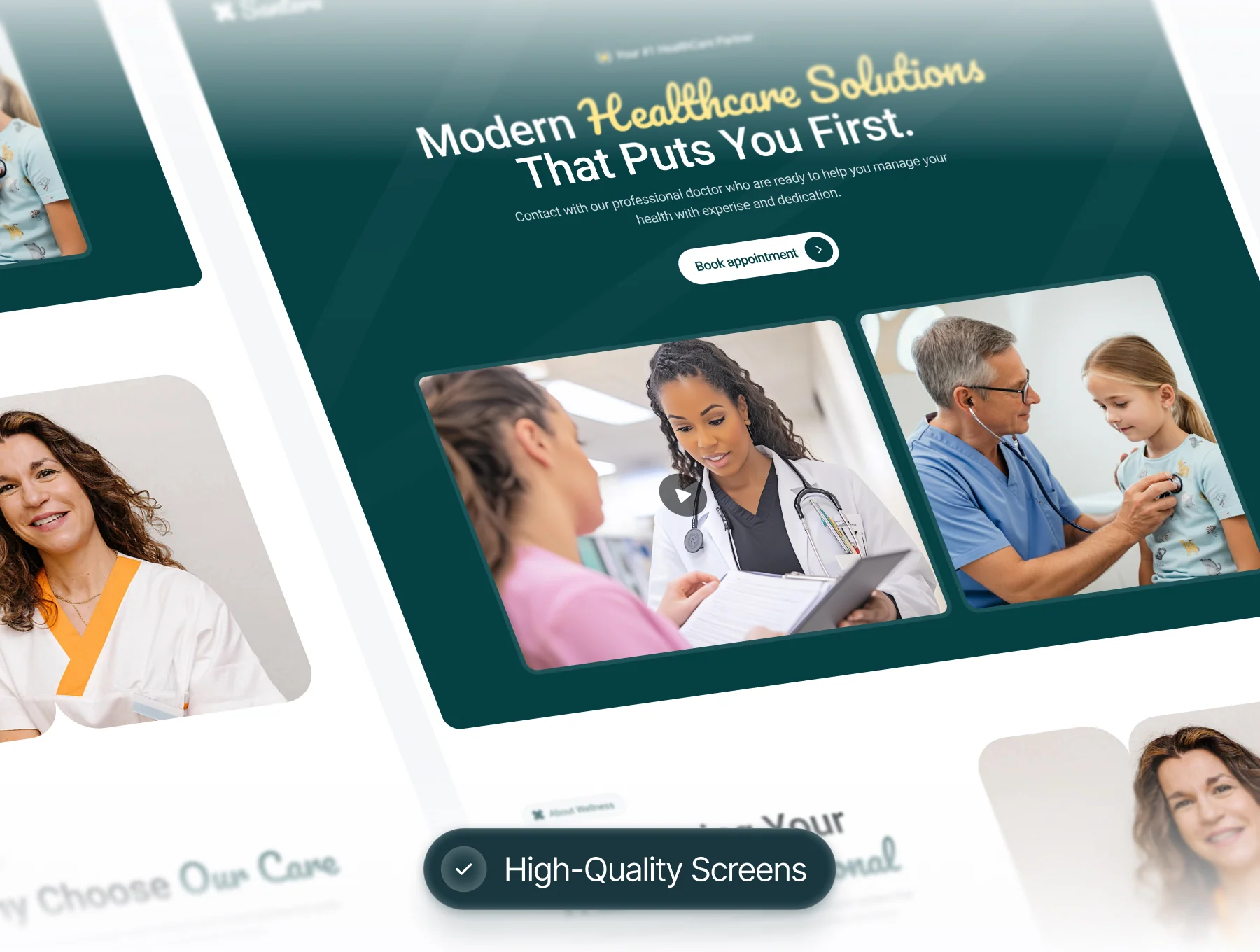 Santera - Medical & Health Care Website Design 5