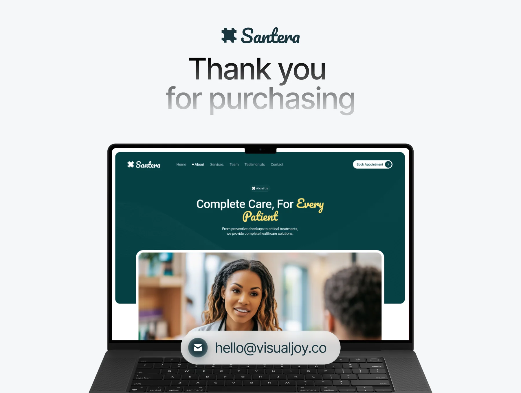 Santera - Medical & Health Care Website Design 6