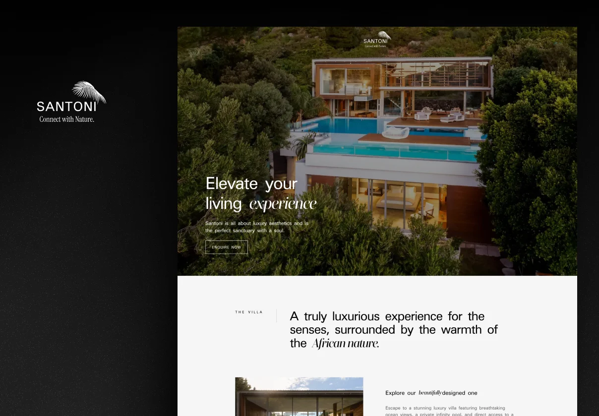 Santoni | Luxury real estate Framer template