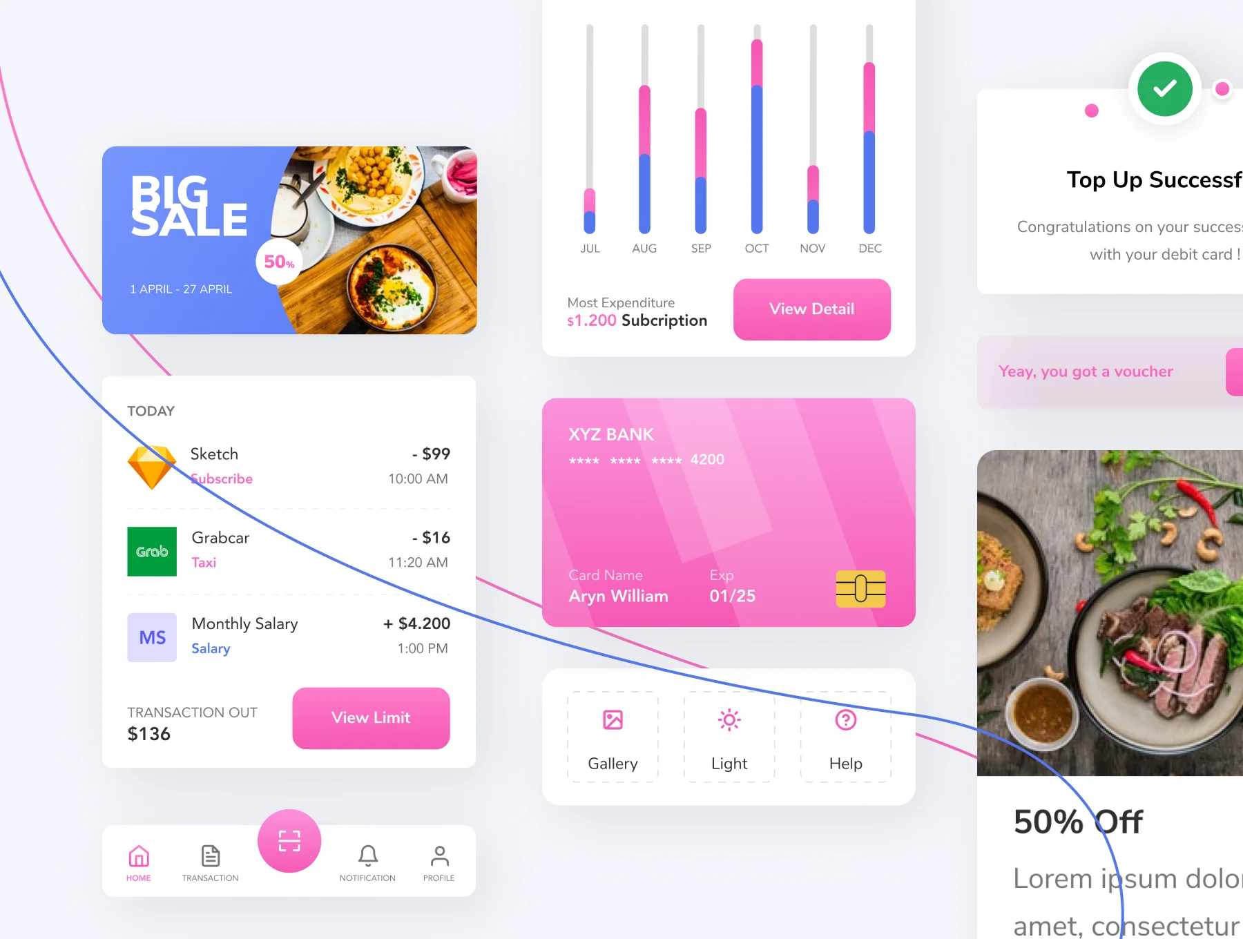 Bank Wallet - E wallet Mobile App 4