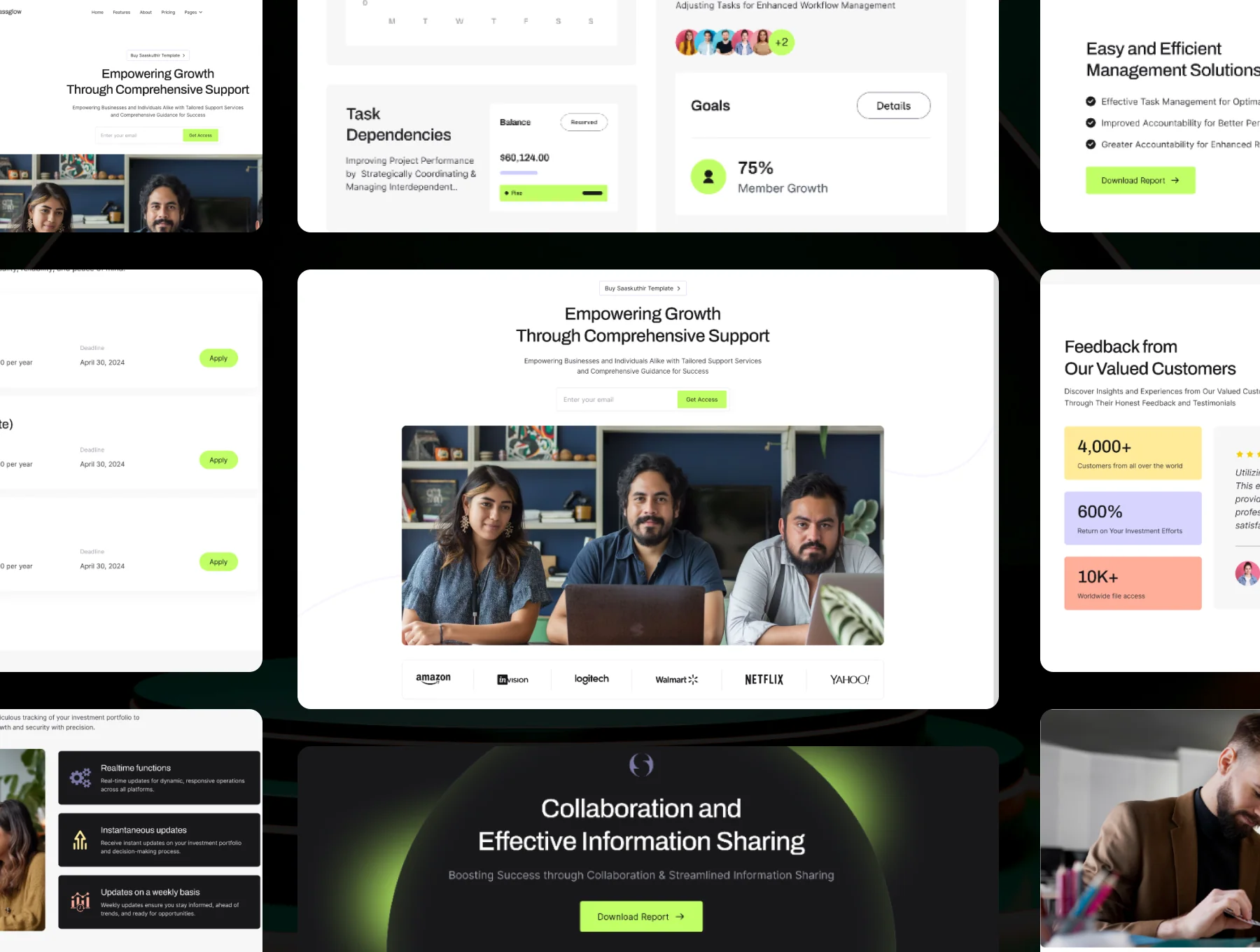 Sassglow - Framer SaaS Website Templates 2