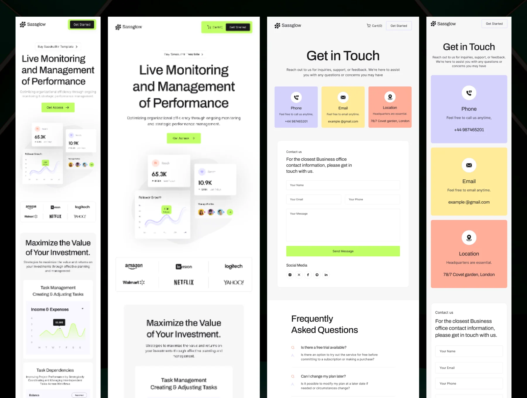 Sassglow - Framer SaaS Website Templates 4