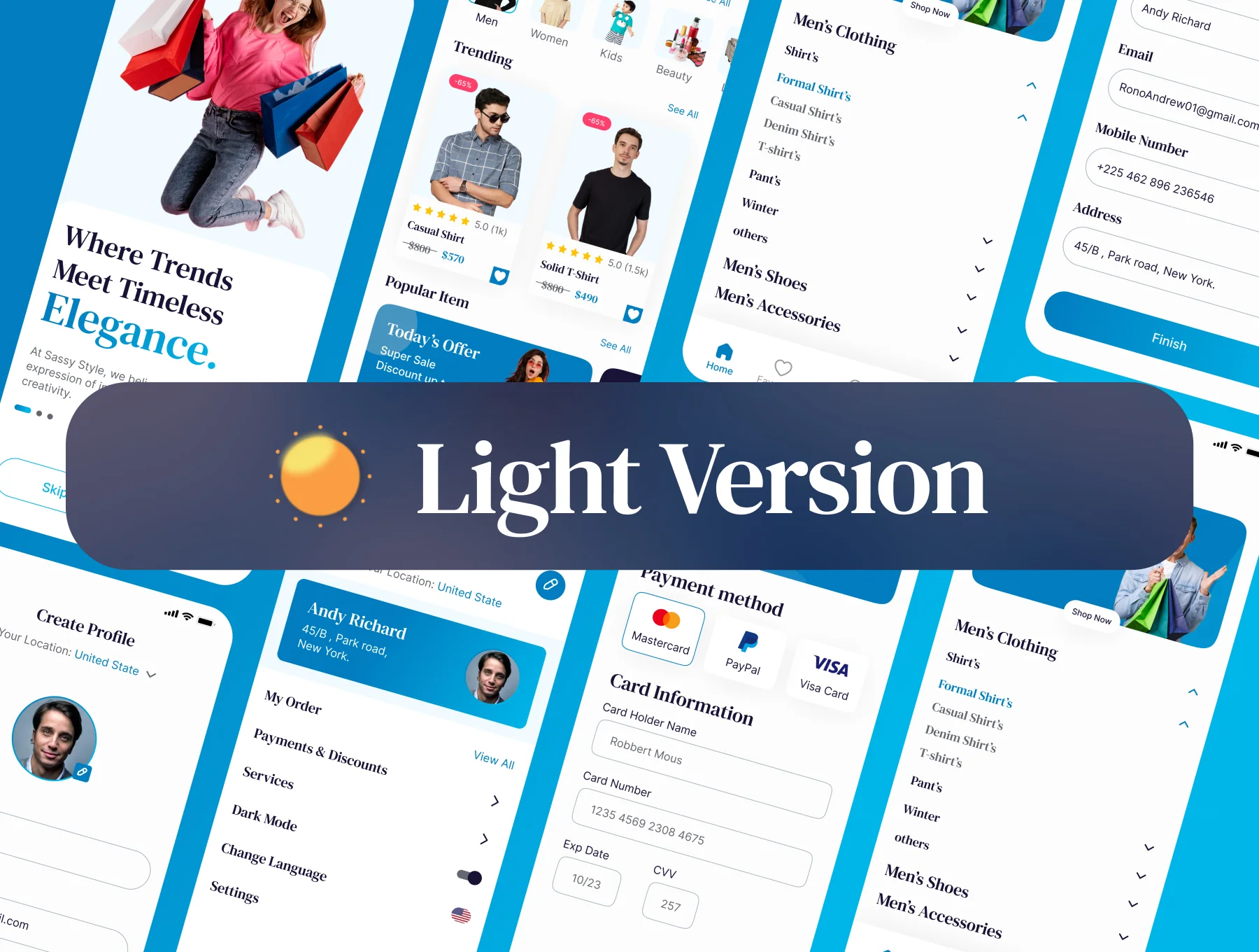 Sassy Style E-commerce App UI Kit 2