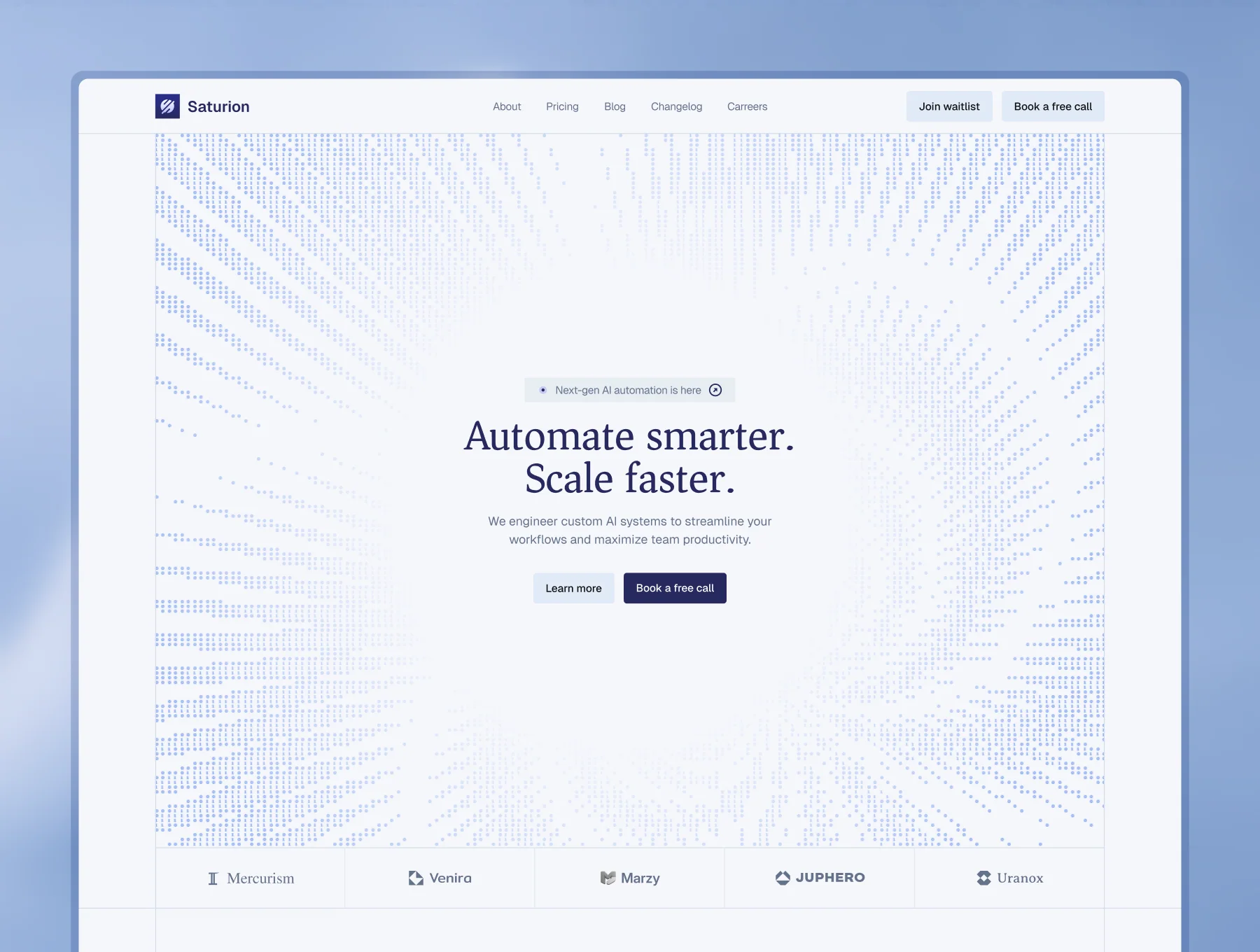 Saturion — AI Automation Agency Website