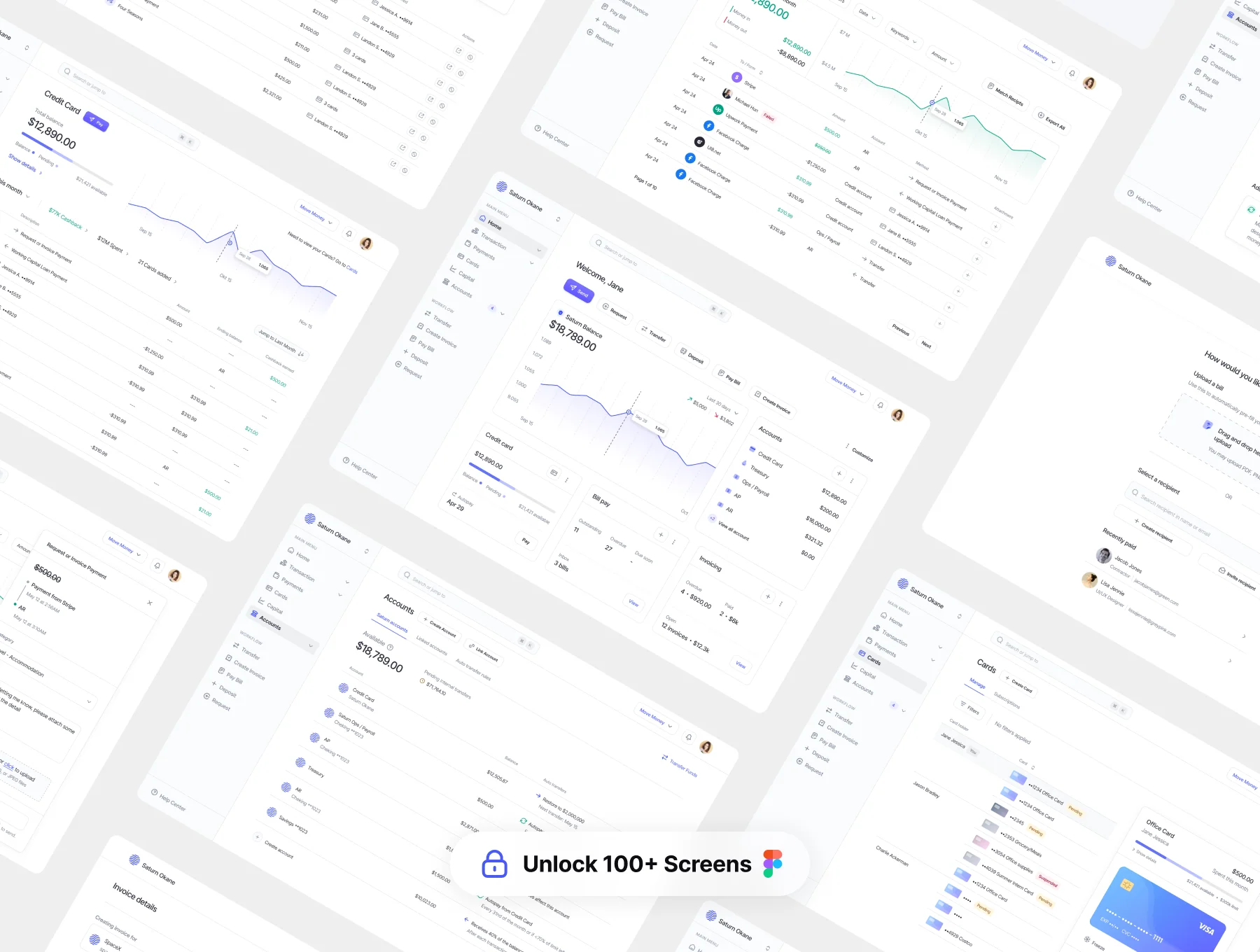 Saturn - Finance Dashboard UI Kit 4