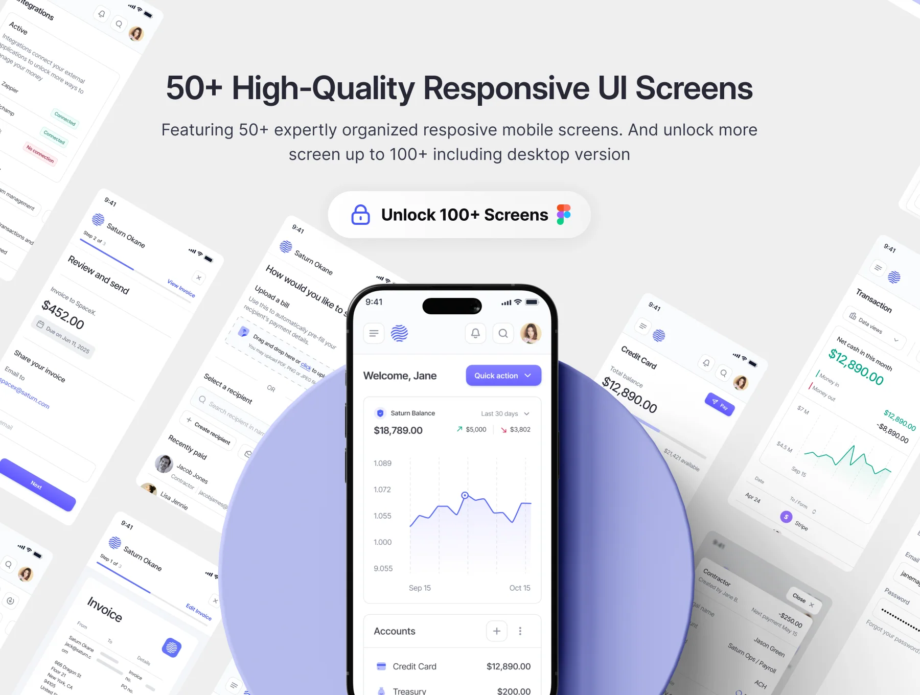 Saturn - Finance Dashboard UI Kit 5