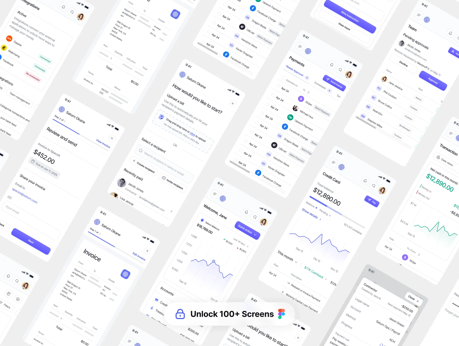 Saturn - Finance Dashboard UI Kit 6
