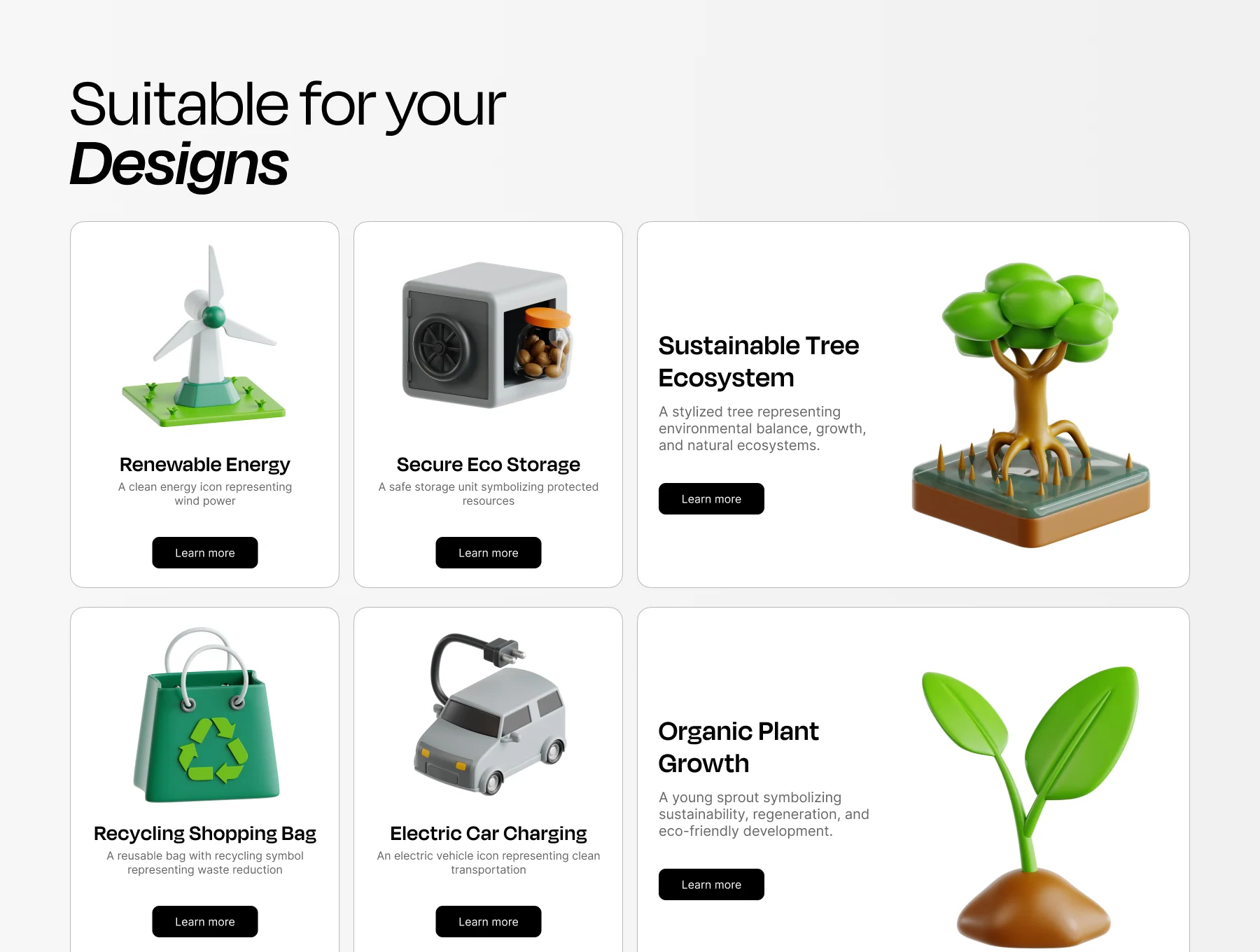 Save Earth 3D Icon Set 3