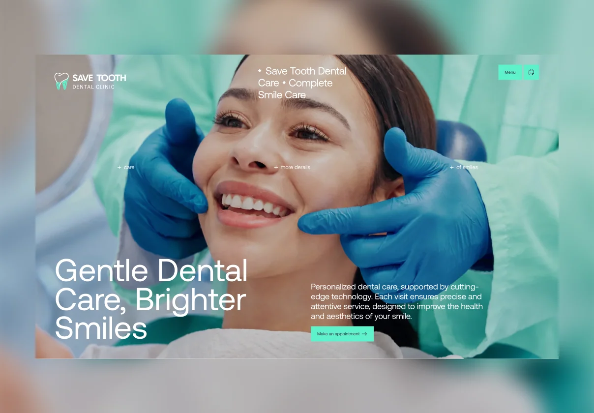 Save Tooth — Dental Clinic Landing Page (Desktop + Mobile)