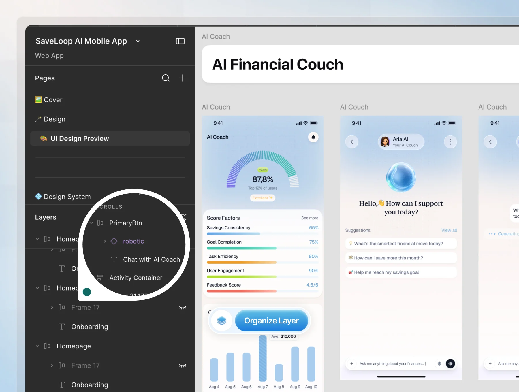 SaveLoop – AI Savings, Wallet & Social Finance Mobile App UI Kit 3