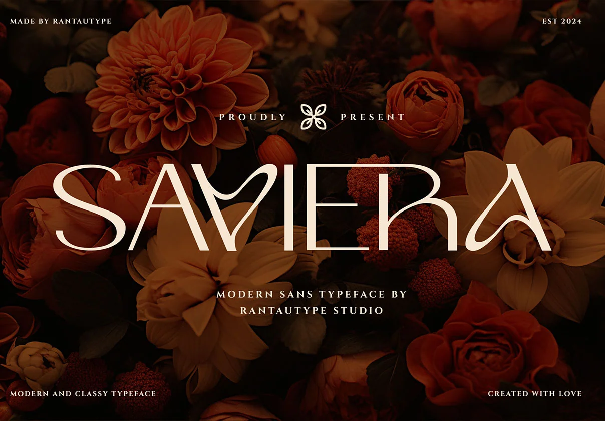 Saviera Modern Sans Typeface