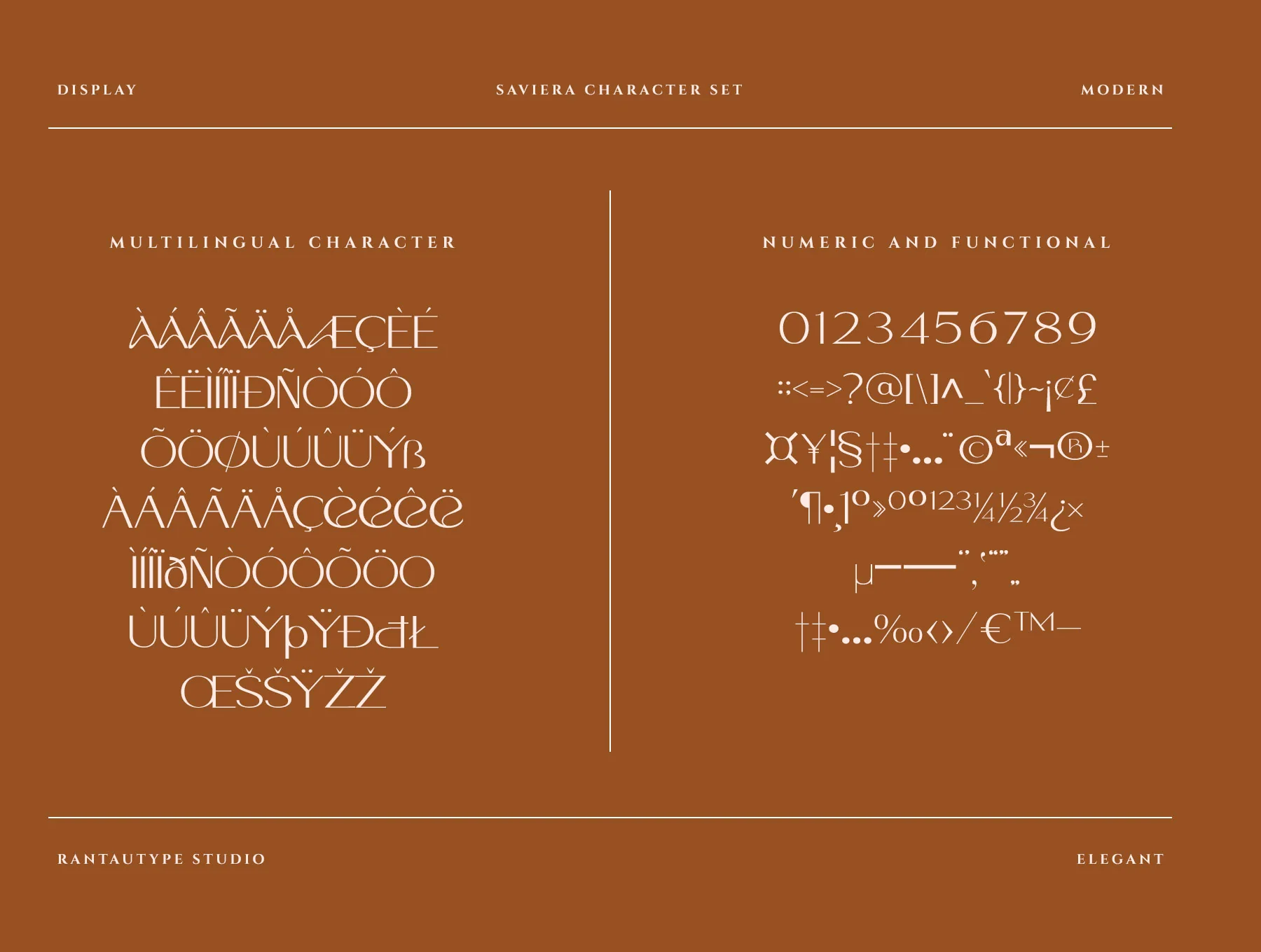 Saviera Modern Sans Typeface 8