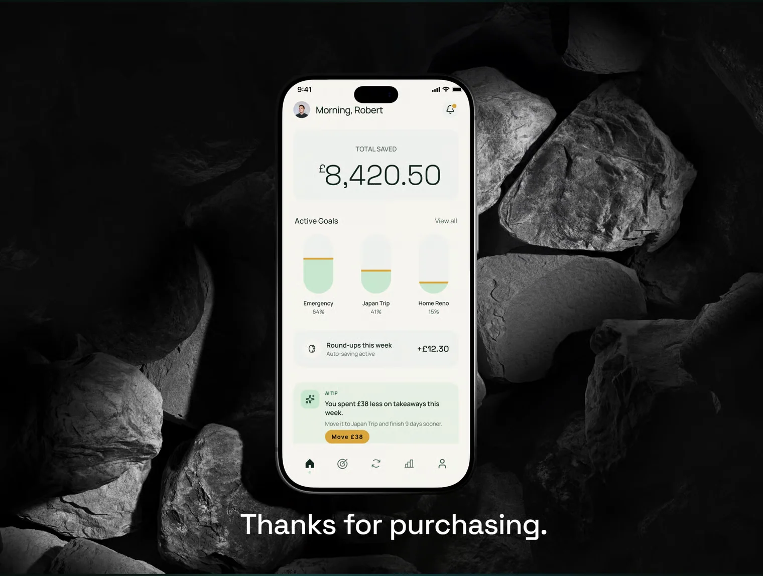 Saving AI - AI Saving & Finance Goals App  - Mobile UI Kit 10