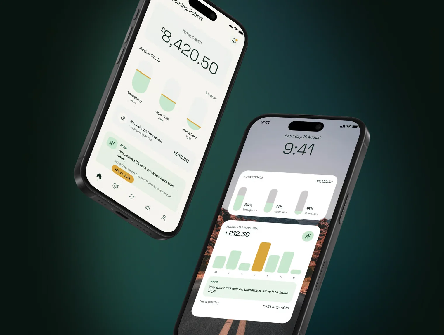 Saving AI - AI Saving & Finance Goals App  - Mobile UI Kit 2