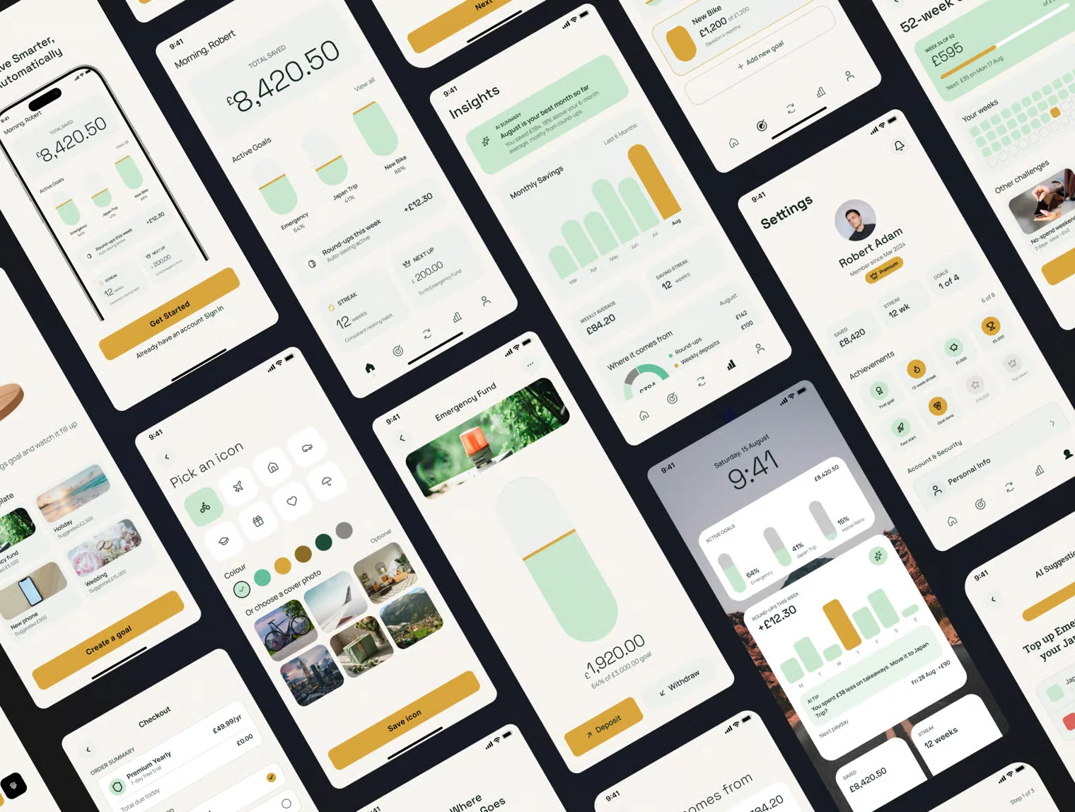 Saving AI - AI Saving & Finance Goals App  - Mobile UI Kit 3