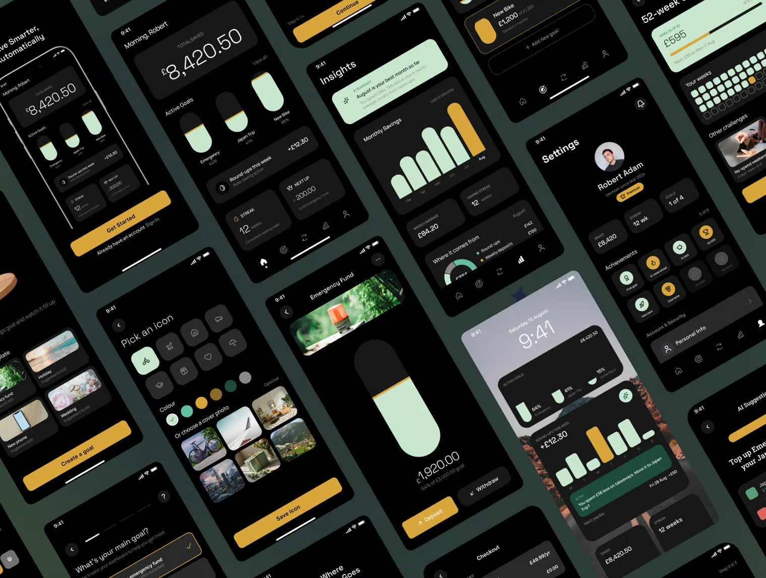 Saving AI - AI Saving & Finance Goals App  - Mobile UI Kit 4