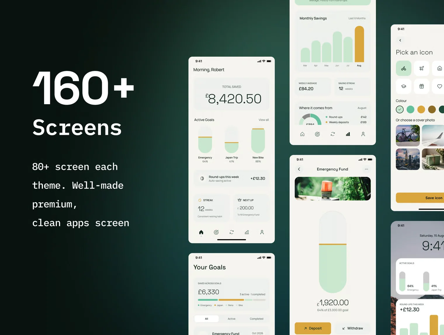Saving AI - AI Saving & Finance Goals App  - Mobile UI Kit 5