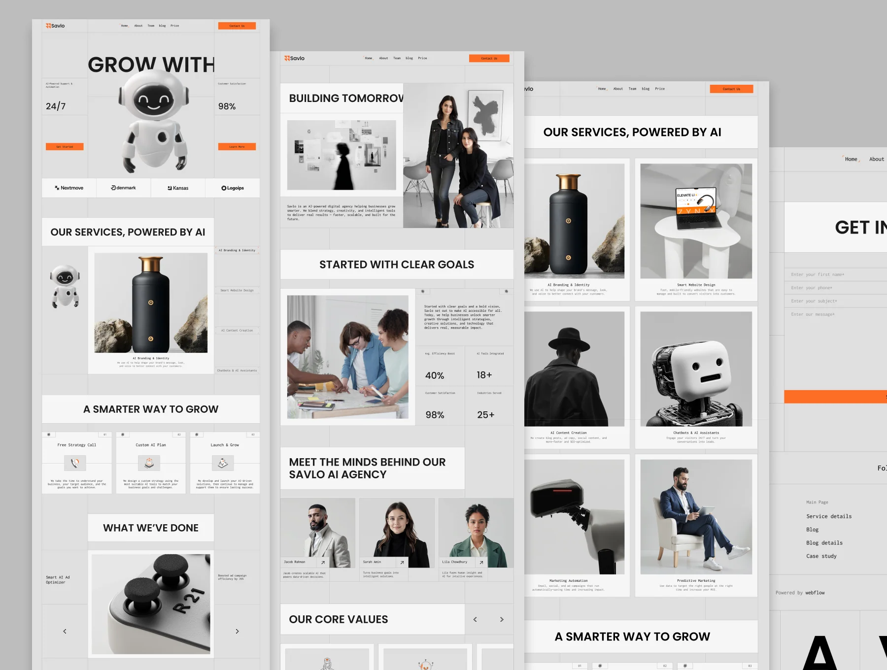 Savlo – Minimal Portfolio Template for Framer 5