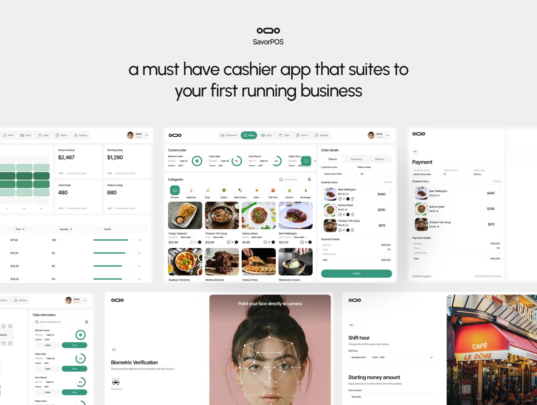 SavorPOS: Desktop App Design for Cashier 2