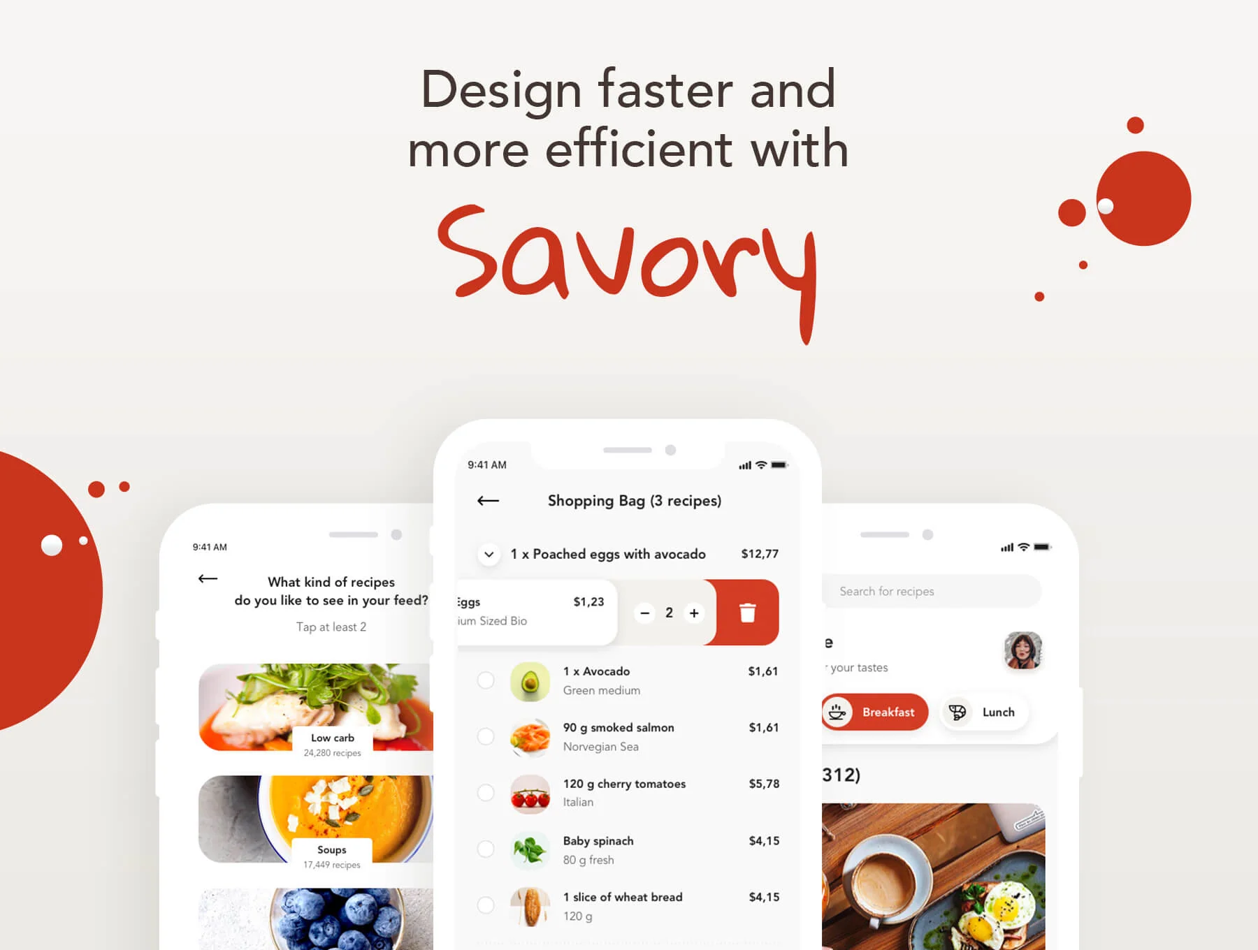 Savory - Food UI Kit 2
