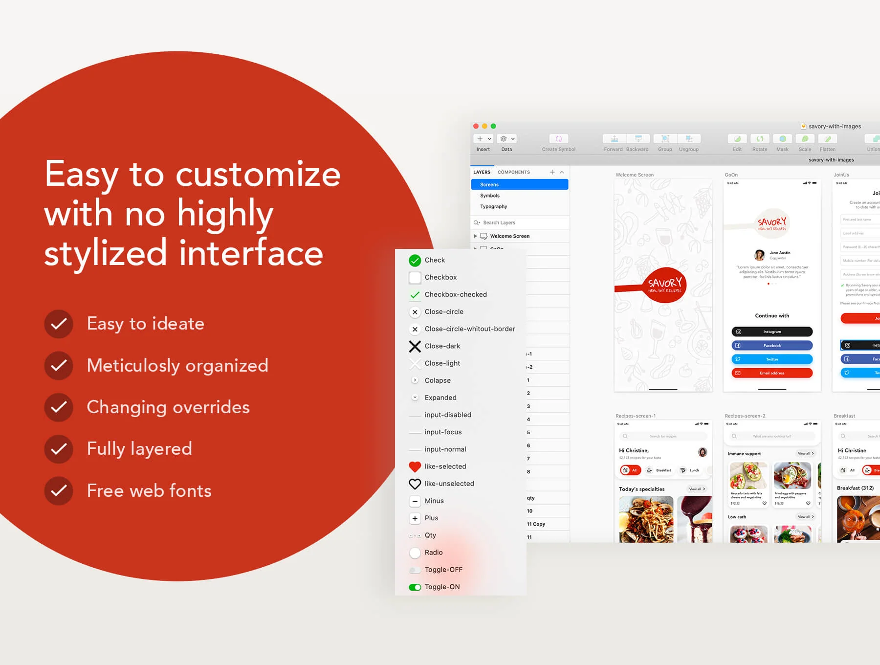 Savory - Food UI Kit 4