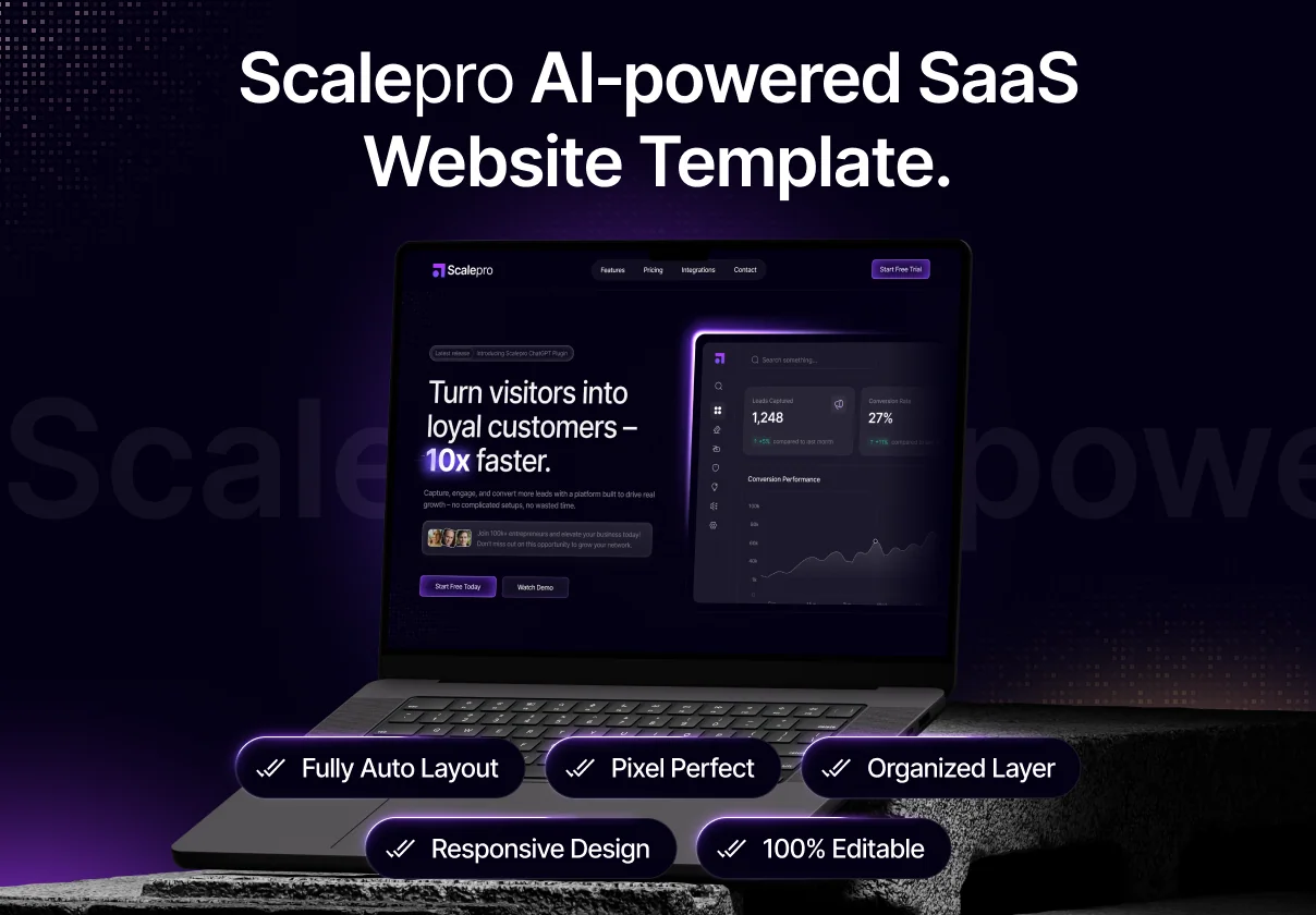 Scalepro – Next-Gen SaaS Website Design Template