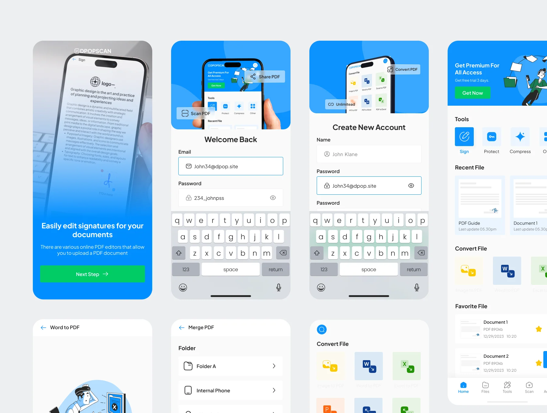 Scanee - Document Scanner App Mobile UI UX KIT 3
