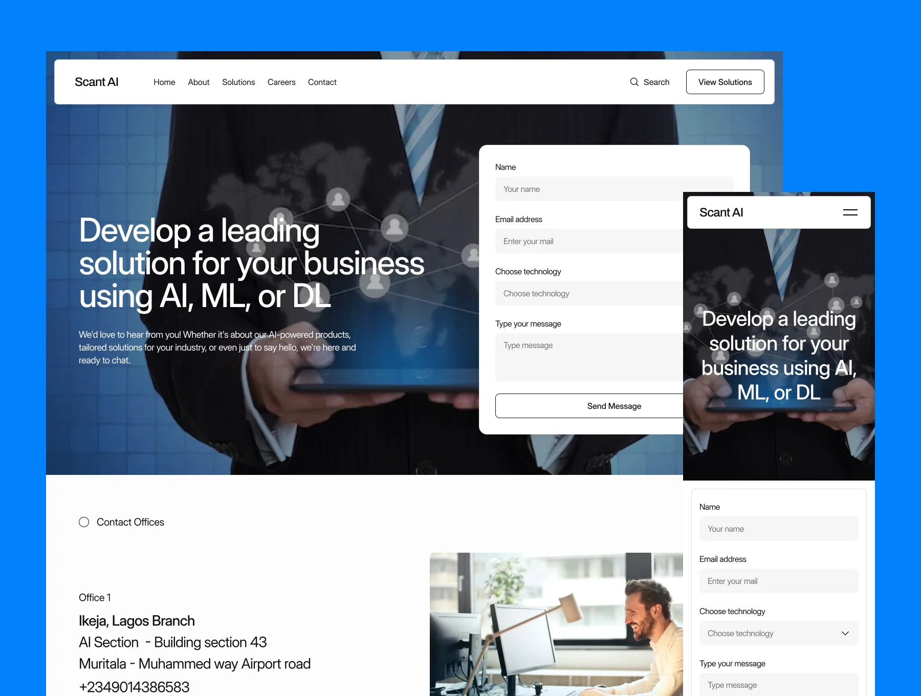 Scant AI - SaaS Framer Template