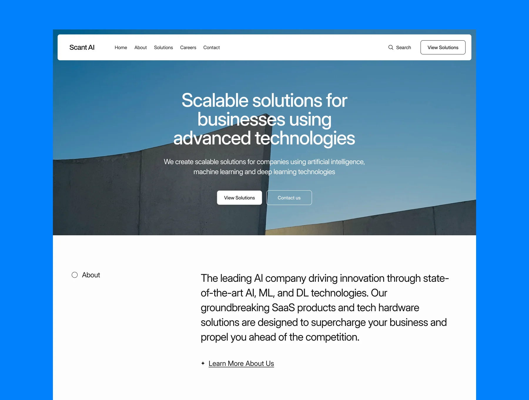 Scant AI - SaaS Framer Template 2