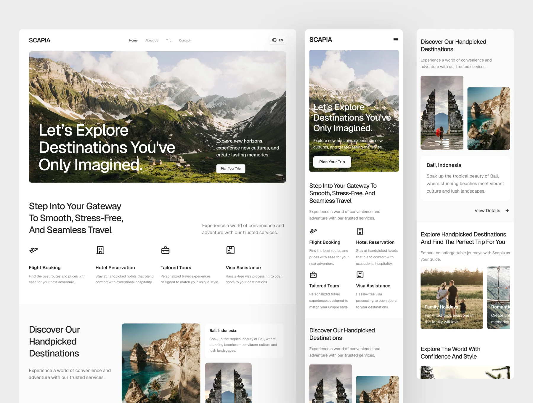 Scapia - Travel Agency Website UI Figma Template 6