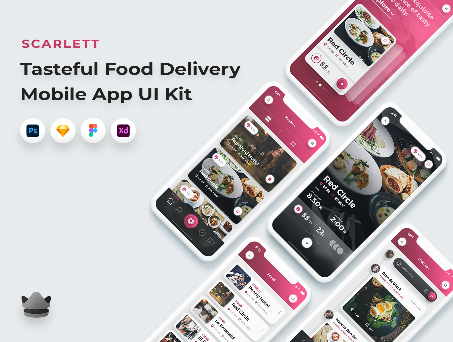 Scarlett - Food & Restaurant UI Kit