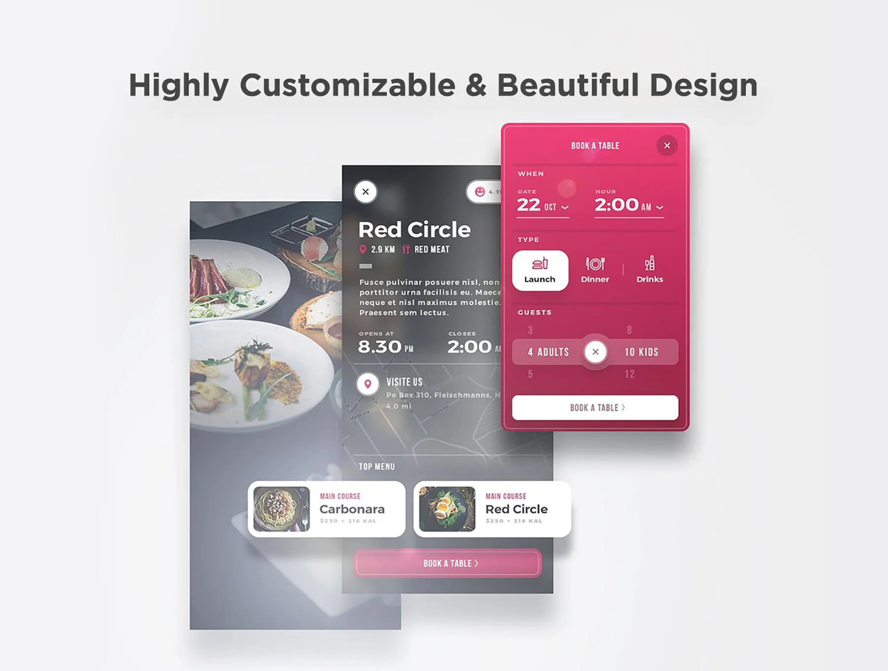 Scarlett - Food & Restaurant UI Kit 5