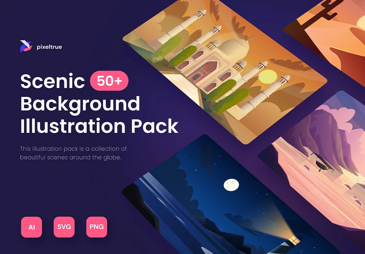 Scenic Background Illustration