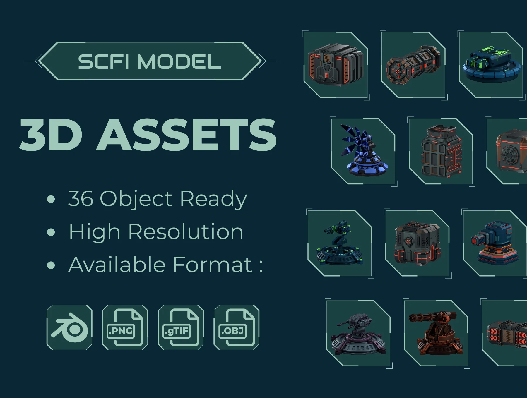 Scfi Model 3D Asset