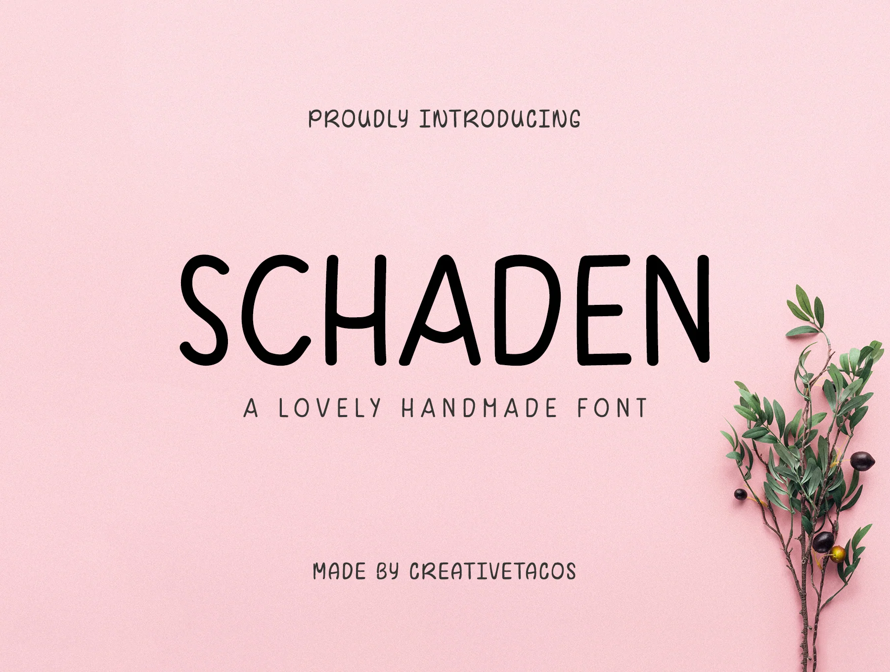 Schaden Handmade Font