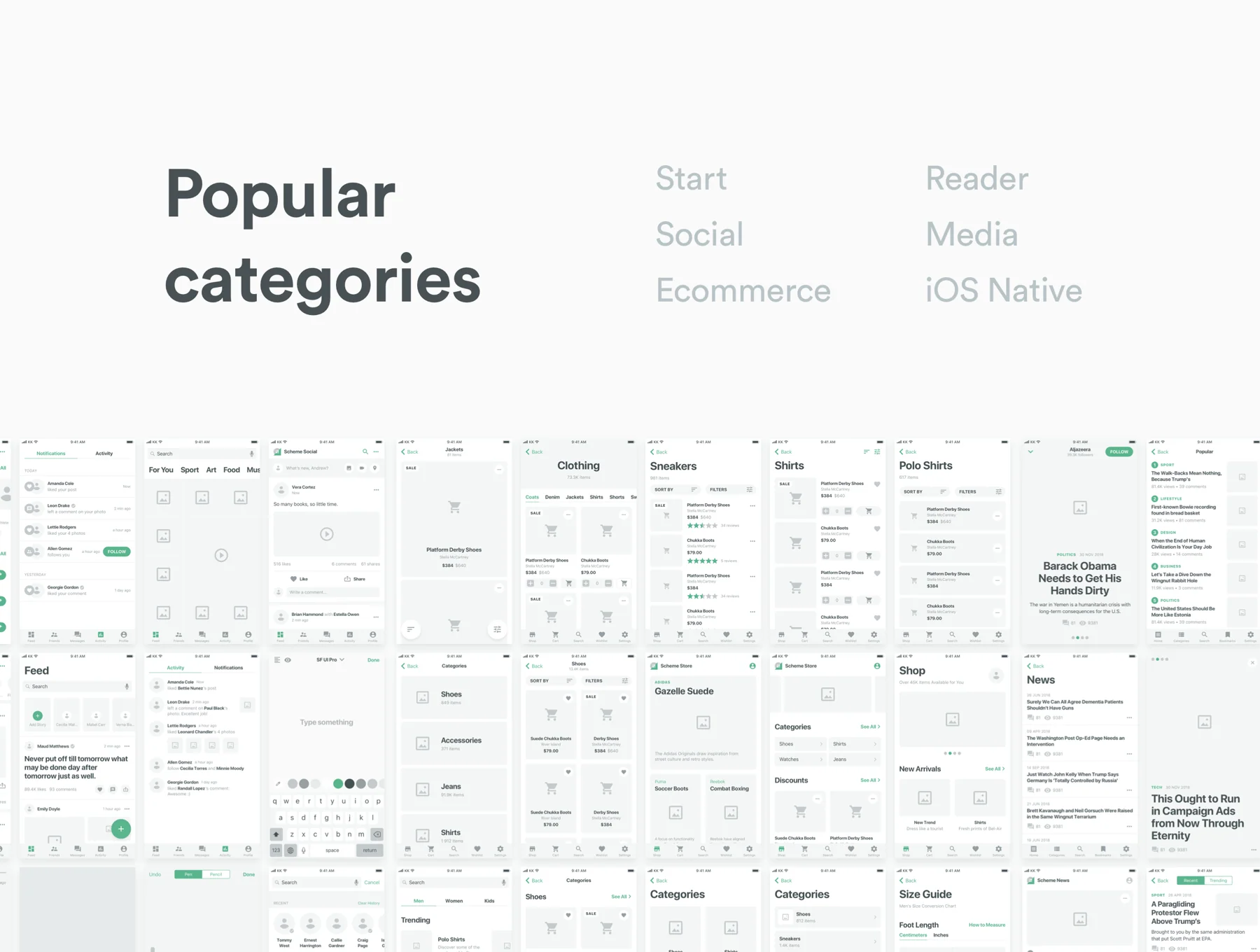 Scheme iOS Wireframe Kit 5