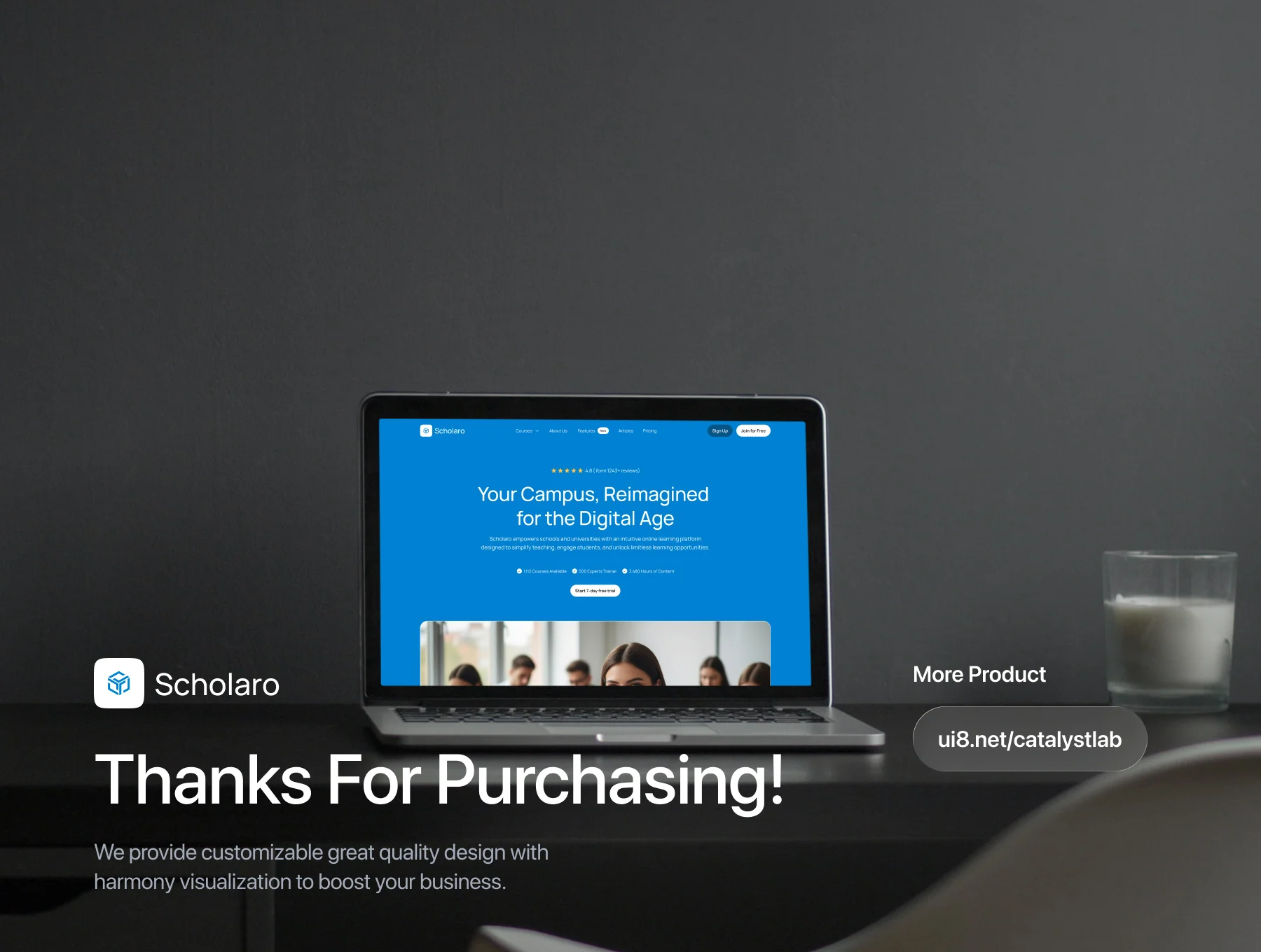 Scholaro - Online Learning Platform Website UI Kit 8