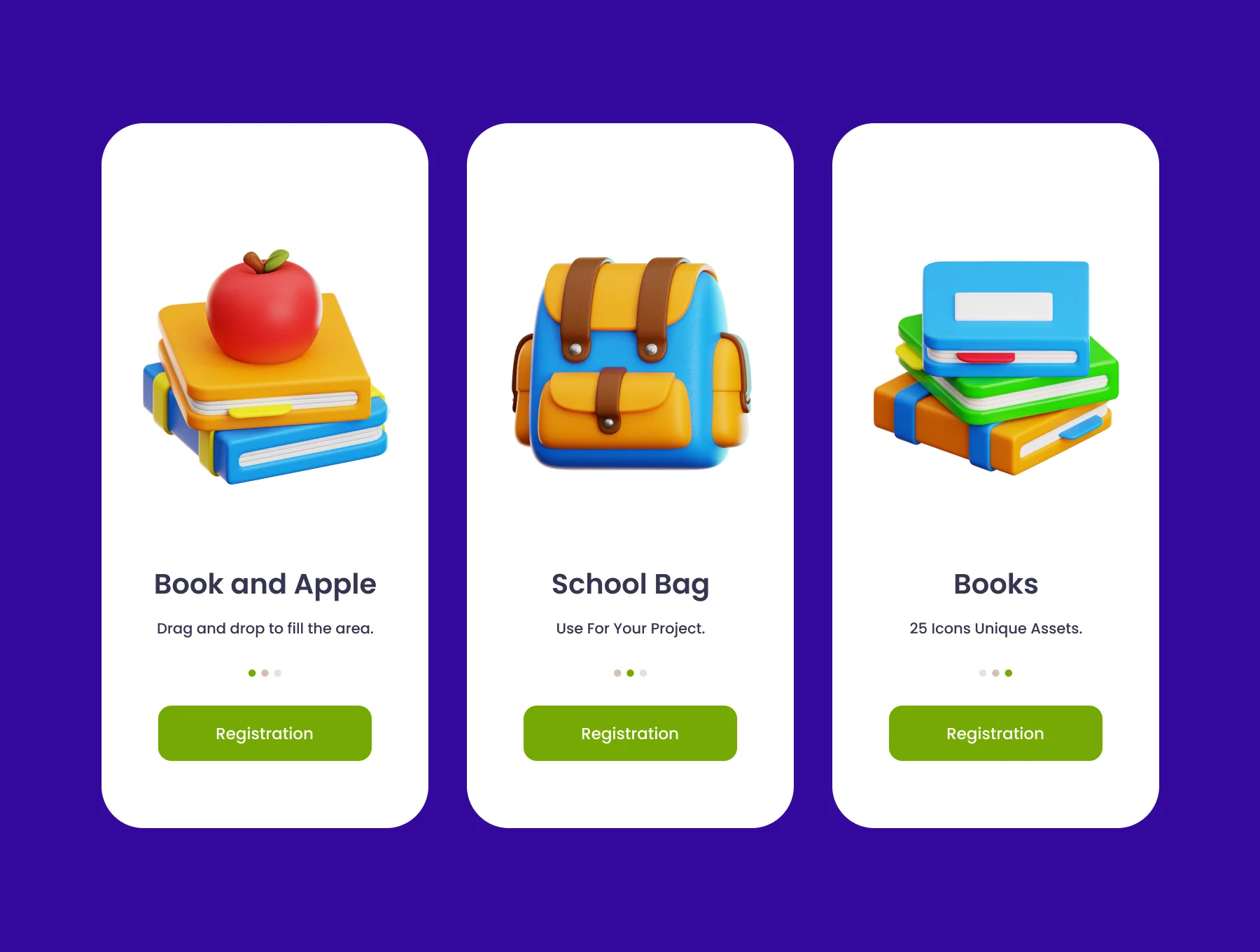 Education Back To School 3D Illustration Pack 3