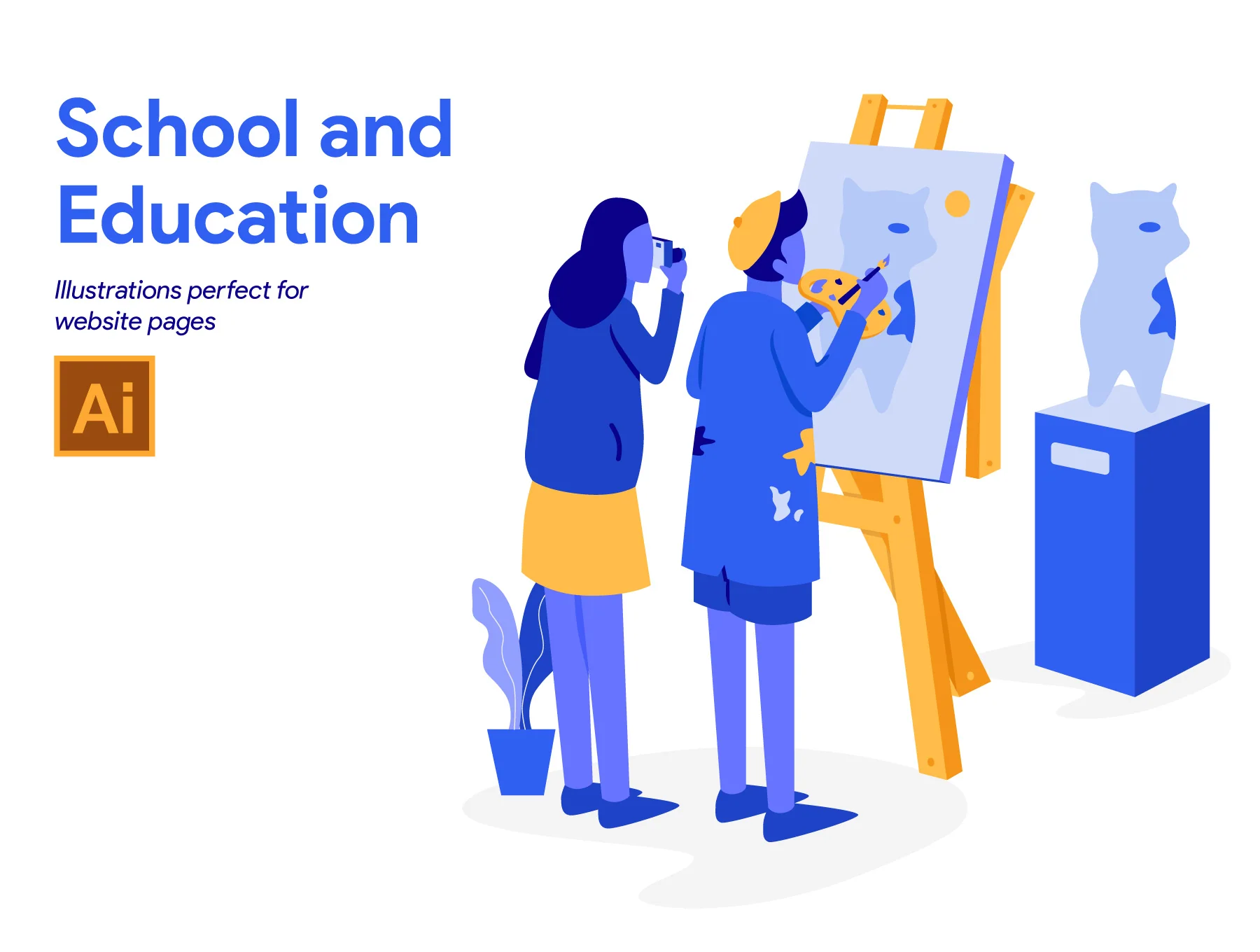 School and Education Illustration