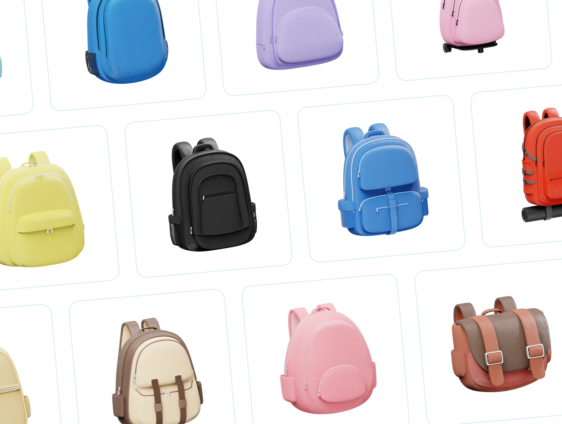 School Backpack 3D Icon 6