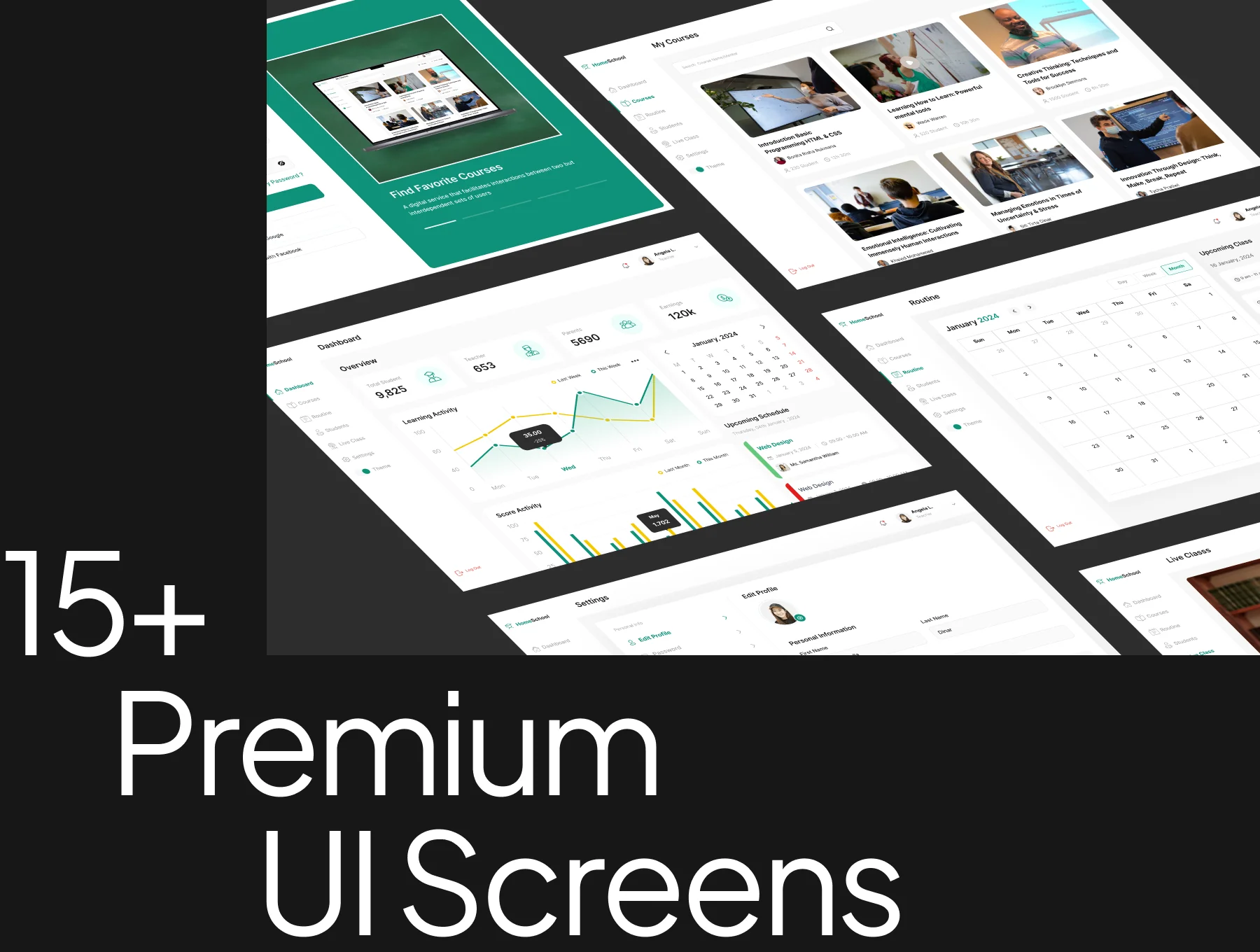 School Dashboard UI Kit 5