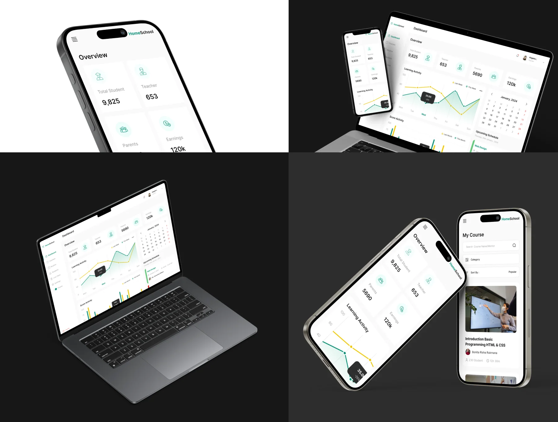School Dashboard UI Kit 7