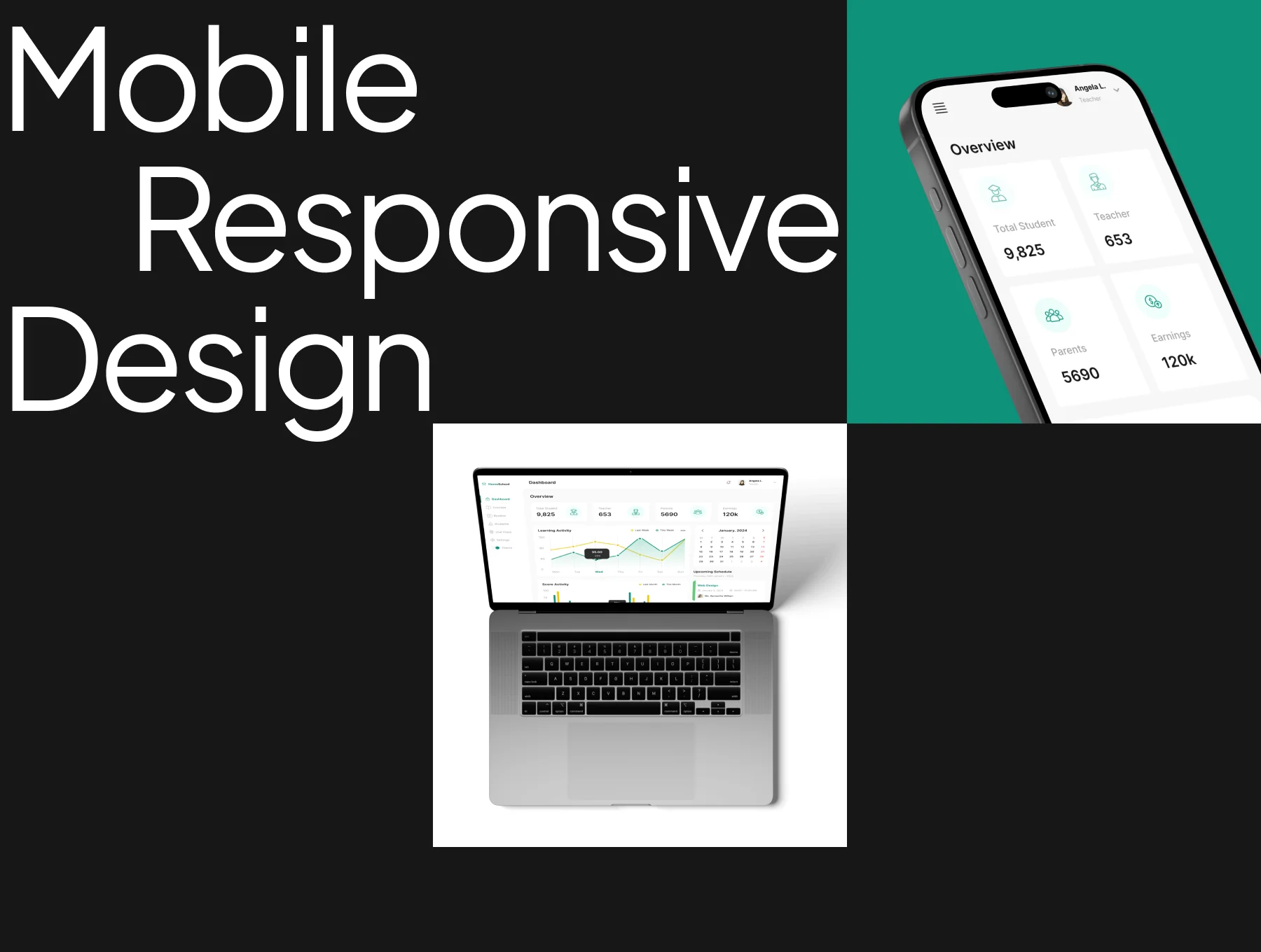 School Dashboard Web Template 4