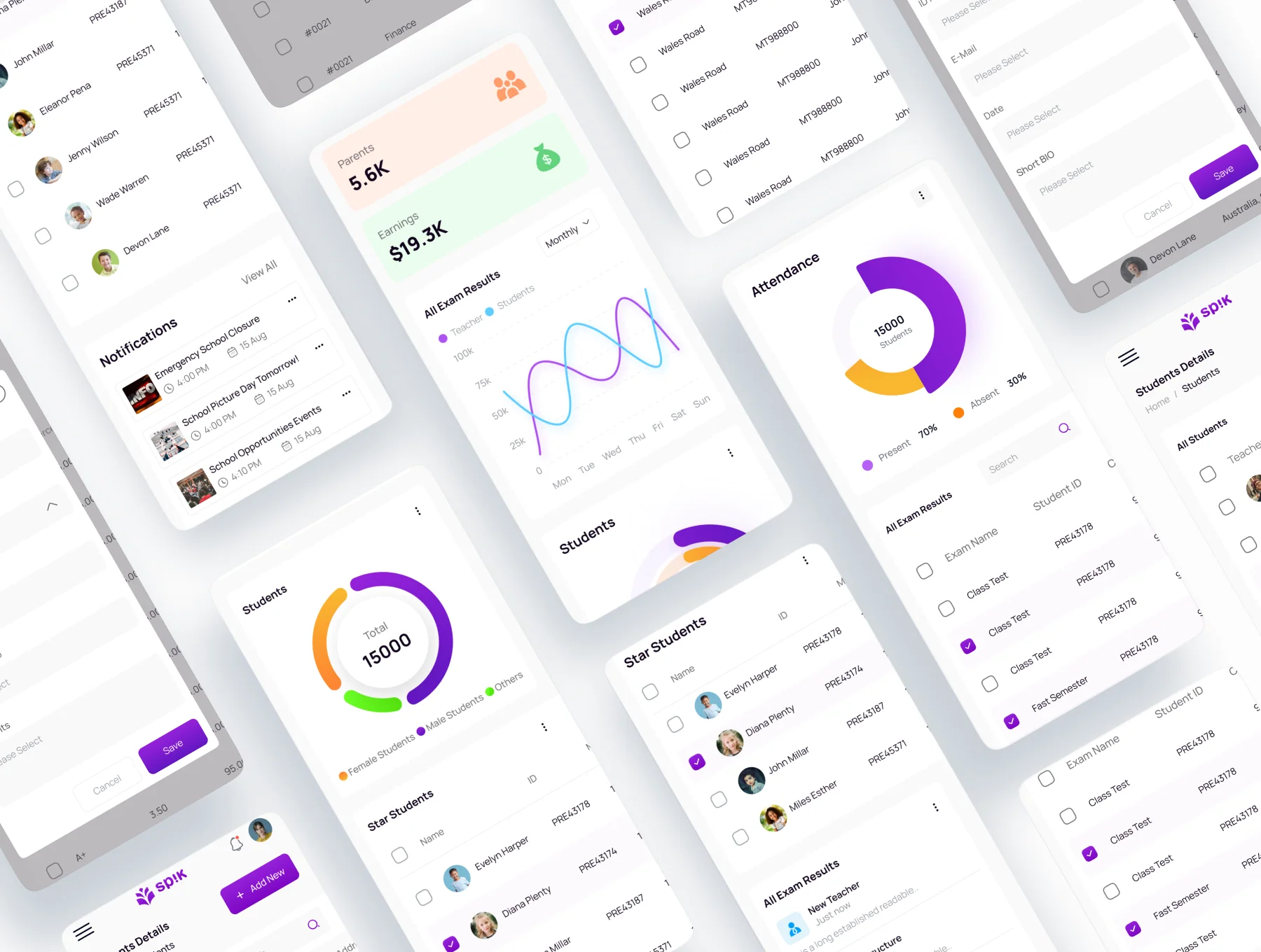 School Management Dashboard UI Kit 6