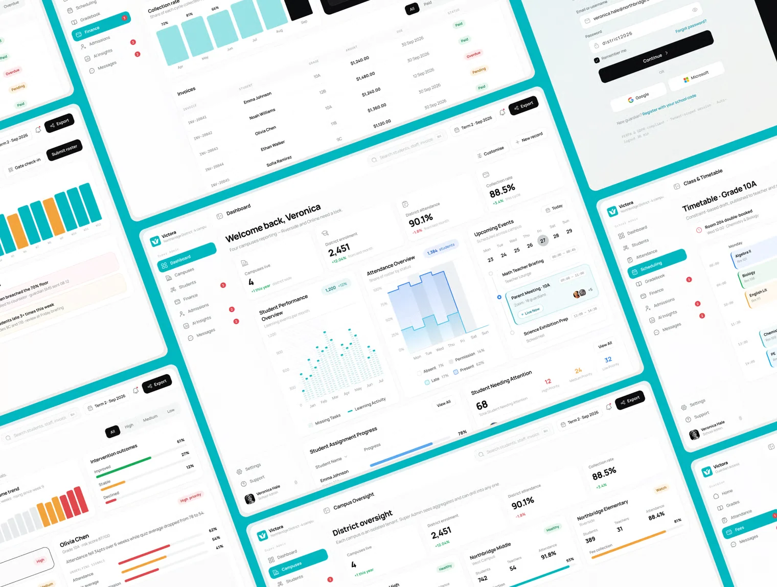 School Management System Web App UI Kit 7